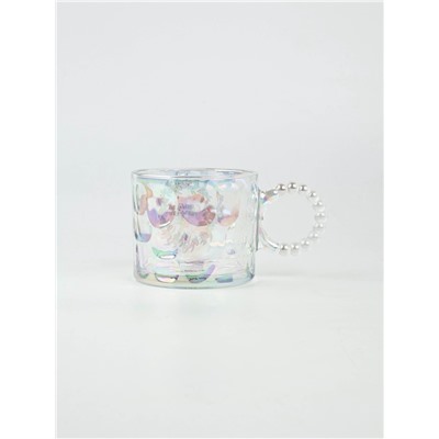 Кружка новогодняя стеклянная «С Новым годом!», 300 мл, голография