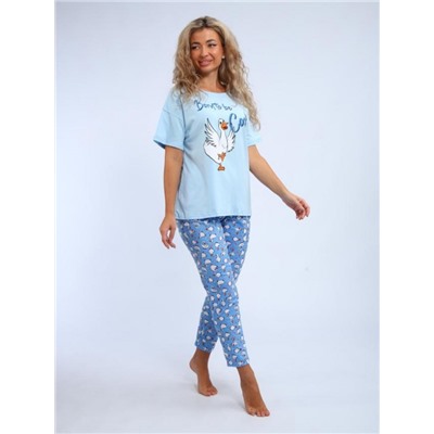 Пижама "Веселина" (Голубой)