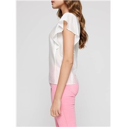 Блузы CONTE LBL 1097 Блузка из вискозы премиального качества "ощущение шелка" с широкими воланами