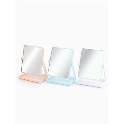 Зеркало с подставкой, двустороннее, 16×21 см, (13.5×17 см), МИКС