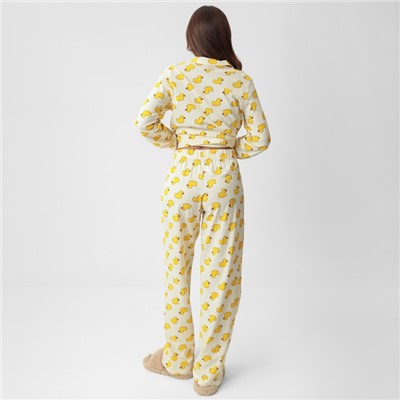 Пижама женская (рубашка, брюки) KAFTAN Duck, размер 52-54