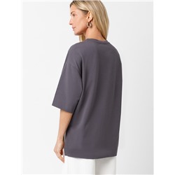 Футболка свободного кроя с авторским принтом