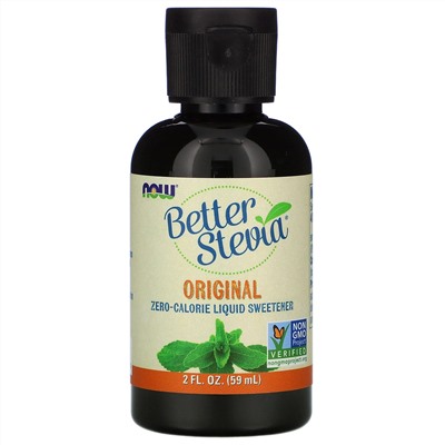 Now Foods, Better Stevia, бескалорийный жидкий подсластитель, оригинальный, 59 мл (2 жидких унции)