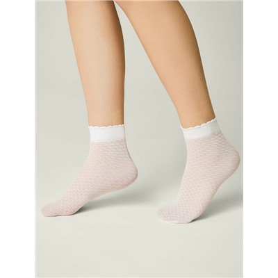 CONTE Тонкие носки с ажурным геометрическим рисунком JULIA