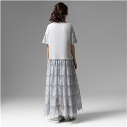 Платье комбинированное с кружевом, Откровенный шик