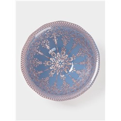 Салатник «ЭЛЕОНОРА БРОНЗА», 400 мл, d=15 см, стекло, голубой, розовый