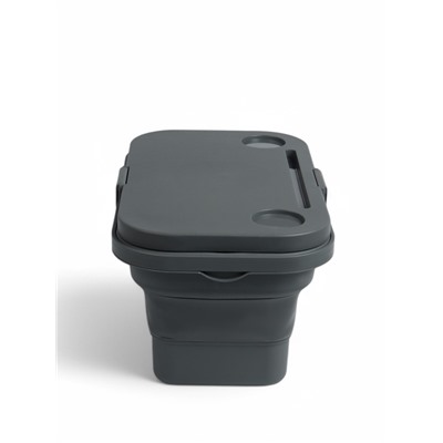 Корзина - столик Maclay 2 в 1, складная, 47 х 28,5 х 23,5 см, стол 45 х 28 х 16 см, серая
