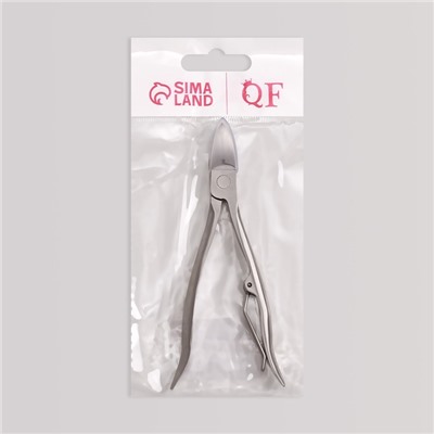 Кусачки педикюрные, эргономичная ручка, изогнутое лезвие, 12 см, длина лезвия-17 мм