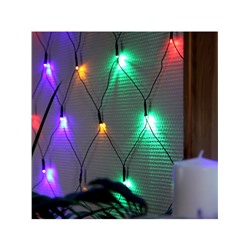 Гирлянда «Сеть» 1.6×1.6 м, IP20, тёмная нить, 144 LED, 8 режимов, 220 В, свечение мульти