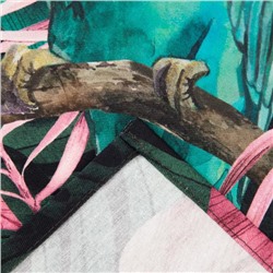Фартук кухонный «Этель» Tropical parrots, 60×70 см, 100% хлопок, саржа 190 г/м²