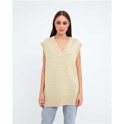 Жилет женский вязаный MIST, размер 44-46, бежевый