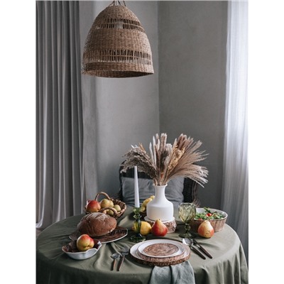 Тарелка Magistro Wood, d=20 см, фарфор, коричневая