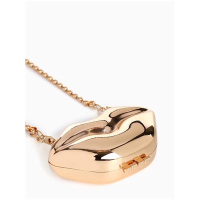 УЦЕНКА Сумка жен. 16.5×3.5×11, отд на магните, длин цепочка, золото