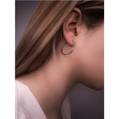 Серьги из серебра родированные 925 пробы 2-185р