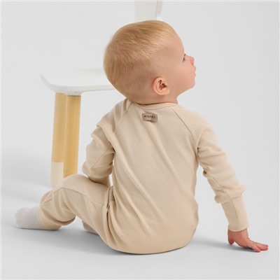 Комбинезон детский MINAKU, рост 80-86 см, светло-бежевый