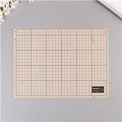 Резиновый мат двухсторонний для творчества А4, белый с чёрным, 22×30×0.3 см