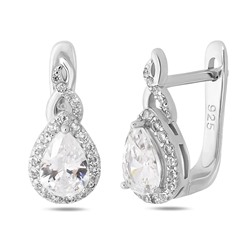 Серьги, куб.циркон., BY-6184