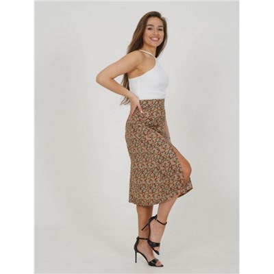 Юбка Хельга (Цветы бежевый)