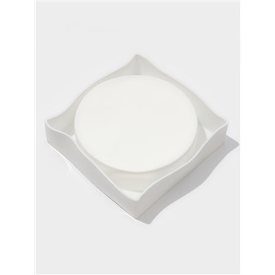 Форма для муссовых десертов и выпечки Доляна «Круг», силикон, 18×5 см, белая