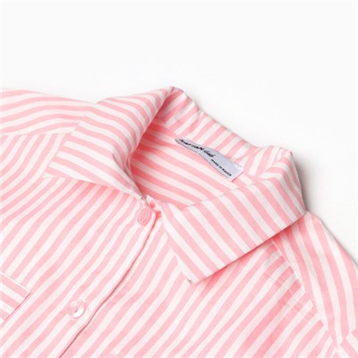 Рубашка для девочки KAFTAN «Полоска» размер 34 (122-128 см)