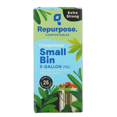 Repurpose, высокопрочные пакеты для мусора, 11 л (3 галлона), 25 шт.