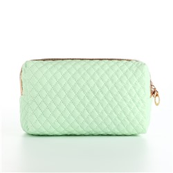 Косметичка на молнии, цвет зелёный
