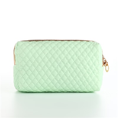 Косметичка на молнии, цвет зелёный