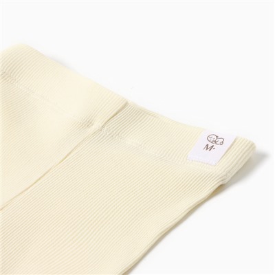 Комплект легинсов детских MINAKU: Basic Line BABY, рост 62-68 см, цвет кремовый, молочный