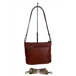 Женская сумка из искусственной кожи, цвет рыжий