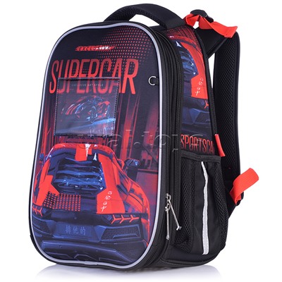 Рюкзак Ergonomic Classic "Supercar" 37х29х17 см EVA материал светоотраж. 2 отделения 2 кармана с расширением
