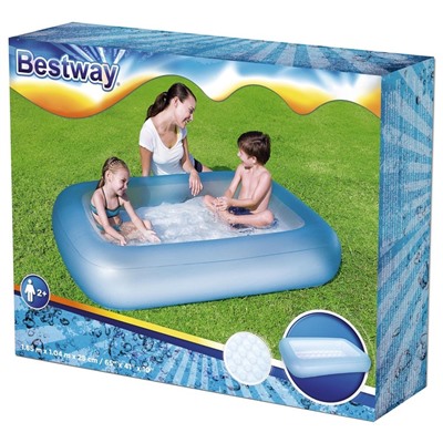 Бассейн надувной Bestway 51115, 165×104×25 см, с надувным дном, от 2 лет