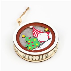 Ёлочная игрушка «Новогодняя», d=7.5 см