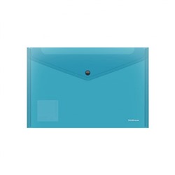 Папка с кнопкой  А4 140мкм 47043 Fizzy полупрозрачная ErichKrause