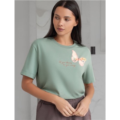 VILATTE Футболка D49.136