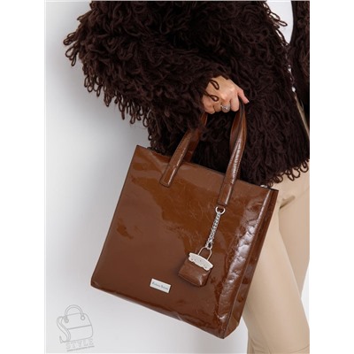 Сумка женская кожаная 91147SP brown Velina Fabbaino-Safenta в Новосибирске