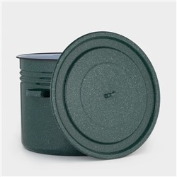 УЦЕНКА Бак 40 л б/деколи (зелён.рябчик) эм.крышка