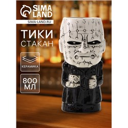 Стакан для коктейлей «Тики», 800 мл, керамика, чёрный