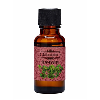 УЦЕНКА Масло эфирное "Пачули" 20мл, крафт, Добропаровъ