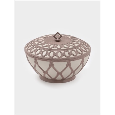 Сухарница Альтернатива «Арабеска», 1.7 л, с крышкой, пластик, бежевый