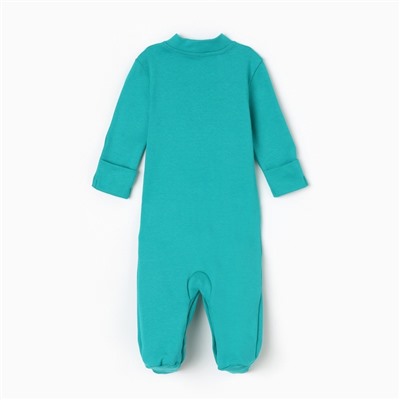 Комбинезон детский MINAKU цвет изумрудный, рост 62-68 см