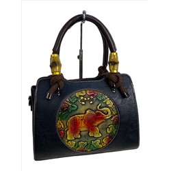 Женская сумка из искусственной кожи, цвет черный