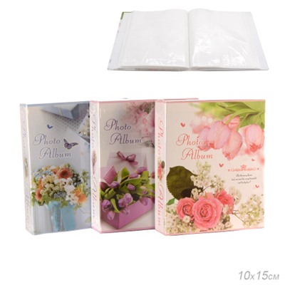 Фотоальбом 80 фото 10x15 Цветы / 9082 /уп 48/