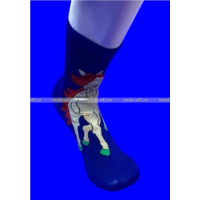 5 ПАР - Носки универсальные ЦВЕТНЫЕ Символ 2026 года арт. 1868