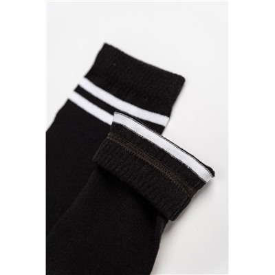 Гольфы женские Графика (2 полосы) (набор 2 пары) (Черный)