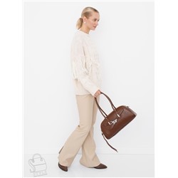 Сумка женская кожаная 9198SP d.brown Velina Fabbaino-Safenta в Новосибирске