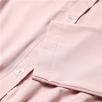 Платье миди женское на пуговицах MINAKU: Enjoy, розовое, размер 42