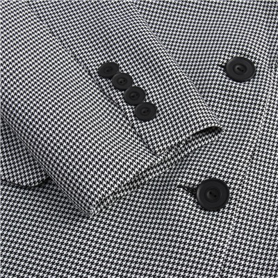 Пиджак женский MINAKU: Classic, размер 42, чёрно-белый