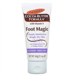 Palmer's, Foot Magic, состав с какао-маслом, витамином Е, маслом перечной мяты и маслом манго, 60 г (2,1 унции)
