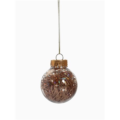 Ёлочные игрушки «Мелодия» ассорти люкс, шары новогодние, d=6 см, набор 24 шт., бело-золотой