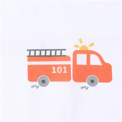 Простыня на резинке ясельная «Крошка Я. Машинки», 60×120+20 см, бязь